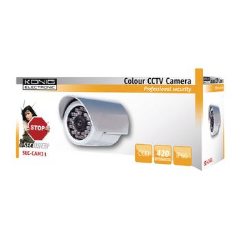 SEC-CAM31 Weerbestendige cctv camera met nachtzicht Verpakking foto